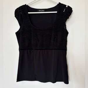 ✨Terra Nostra Textured Cap Sleeve Top - Size M